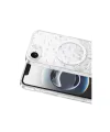 Onegif Apple İphone 17e Misk Simli Magsafe Kapak - Desen 1