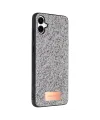Onegif Samsung Galaxy A06 Bright Simli Kapak - Gümüş