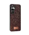Onegif Samsung Galaxy S24 Fe Bright Simli Kapak - Derin Mor