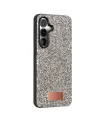 Onegif Samsung Galaxy S24 Fe Bright Simli Kapak - Gümüş