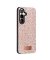 Onegif Samsung Galaxy S24 Fe Bright Simli Kapak - Pembe