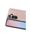 Onegif Samsung Galaxy S24 Plus Bright Simli Kapak - Pembe
