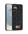 Onegif Samsung Galaxy S25 Bright Simli Kapak - Siyah