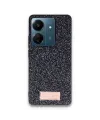 Onegif Xiaomi Redmi 13c Bright Simli Kapak - Siyah