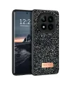 Onegif Xiaomi Redmi Note 14 Pro 4G Bright Simli Kapak - Siyah