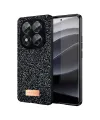 Onegif Xiaomi Redmi Note 14 Pro 5G Bright Simli Kapak - Siyah