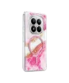 Onegif Xiaomi Redmi Note 15 Pro Plus 5g Lotus Simli Magsafe Kapak - Pembe