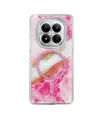 Onegif Xiaomi Redmi Note 15 Pro Plus 5g Lotus Simli Magsafe Kapak - Pembe