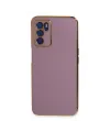 Oppo A16 Kılıf Volet Silikon - Mor