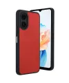 Oppo A38 Kılıf Aras Deri Kapak - Kırmızı