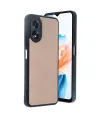 Oppo A38 Kılıf Aras Deri Kapak - Pudra