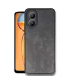 Oppo A38 Kılıf Aras Deri Kapak - Siyah