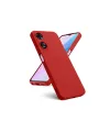 Oppo A38 Kılıf First Silikon - Kırmızı