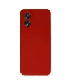 Oppo A38 Kılıf First Silikon - Kırmızı