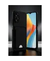 Oppo A38 Kılıf Kelvin Kartvizitli Silikon - Bordo