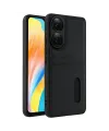 Oppo A38 Sara Kartvizitli Deri Kılıf - Siyah