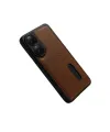 Oppo A38 Sara Kartvizitli Deri Kılıf - Taba