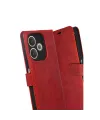 Oppo A5 Pro 4g Trend S Plus Kapaklı Kılıf - Kırmızı