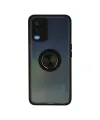 Oppo A54 4g Kılıf Montreal Yüzüklü Silikon Kapak - Siyah