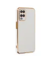 Oppo A54 4g Kılıf Volet Silikon - Beyaz