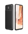 Oppo A73 Kılıf Auto Focus Karbon Kapak - Siyah