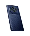 Oppo Reno 11 Fs Kılıf Auto Focus Karbon Kapak - Lacivert