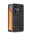 Oppo Reno 11f Kılıf Aras Deri Kapak - Siyah