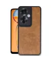Oppo Reno 11f Kılıf Aras Deri Kapak - Taba