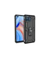 Oppo Reno 4 Lite Kılıf Sofya Yüzüklü Silikon Kapak - Siyah