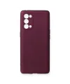 Oppo Reno 5 Pro Kılıf First Silikon - Mürdüm