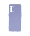 Oppo Reno 5 Pro Kılıf Nano İçi Kadife Silikon - Lila