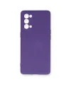 Oppo Reno 5 Pro Kılıf Nano İçi Kadife Silikon - Mor