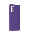 Oppo Reno 5 Pro Kılıf Nano İçi Kadife Silikon - Mor