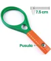 Optik Cam El Büyüteç 65mm 6x 4x Pusulalı Çocuklar Ve Yetişkinler Mg89075