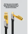 Örgülü Tasarım 4’ü 1 Arada Usb-c Lightning Hızlı Şarj Kablosu