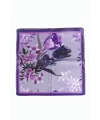 Orkide Desenli Zr Şifon Fular 50*50 cm
