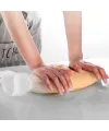 Orta Hamur Torbası Silikon Şeffaf Hamur Yoğurma Torbası Ekmek Makarna Mantı Hamuru Kolay Yoğurma