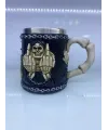 Orta Parmak Motifli çelik kupa bardak Kod 6978