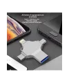 Otg 4in1 Cep Telefonu Çok Fonksiyonlu Usb Flash Bellek 128 Gb Type-c, Micro Sd Ve Kart Okuyucu