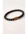 Oval Bambu Ahşap Bileklik 8 mm