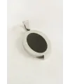 Oval  Çelik Kolye Ucu 3 cm