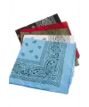 Oval Desenli Keten Bandana 50*50
