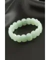 Oval Kesim Yeşim Doğaltaşlı Bileklik