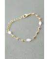 Oval Kristal Taşlı Bileklik