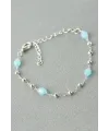 Oval Kristal Taşlı Bileklik