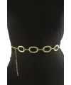 Oval Metal Zincir Kemer