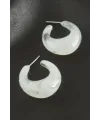Oval Plastik Küpe