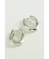 Oval Trend Metal Küpe