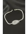 Oval Zirkon Taşlı Çocuk Bileklik 16 cm