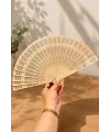 Oymalı Ahşap Yelpaze